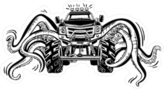 Octopus Monster Truck Sticker