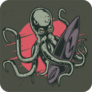 Octopus With Surfboard Sticker