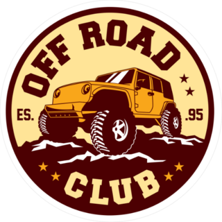 Off Road Club Circle Sticker
