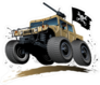 Off Road Pirate Jeep Tank Sticker