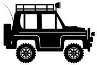 Off Road Silhouette Vehicle Sticker