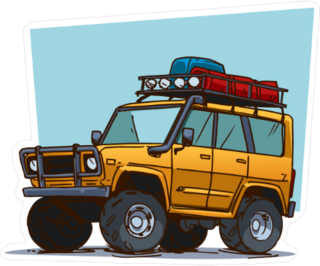 Off Road Travel Adventure Vehicle Sticker
