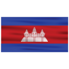 Official Cambodia Flag Sticker