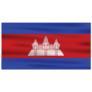 Official Cambodia Flag Sticker