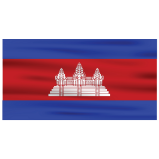 Official Cambodia Flag Sticker