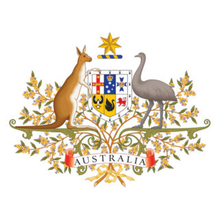 Official Current Coat Of Arms Of Australia Sticker