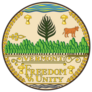 Official Current Great Seal Of The Federal State Of Vermont Sticker