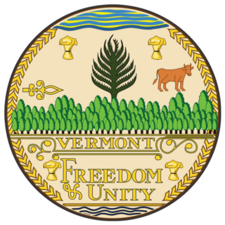 Official Current Great Seal Of The Federal State Of Vermont Sticker
