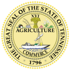 Official Current Seal Of Tennessee Sticker