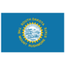 Official Flag Of The Federal State Of South Dakota Sticker