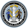 Official Great Seal Of Wyoming, Usa Sticker