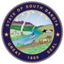 Official Seal Of South Dakota, Usa Sticker