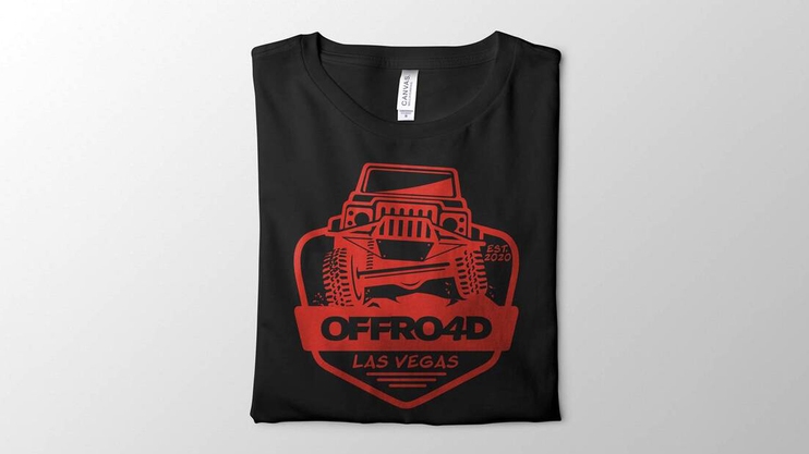 Offroad Black Tee Design