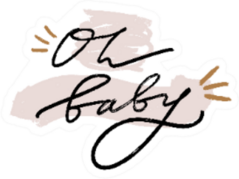 Oh Baby Bohemian Design Sticker