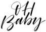 Oh Baby Calligraphy Sticker