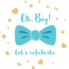 Hey Boy Sticker – 8 Selbstklebende Flair-Aufkleber, Perfekt Für Basteln, Scrapbooking & Projekte