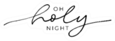 Oh Holy Night - Calligraphy Phrase Sticker