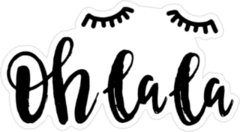 Oh La La Eyelash Sticker