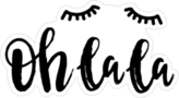 Oh La La Eyelash Sticker