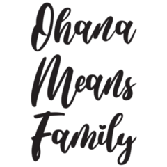 Ohana Means Family Hawaiian Saying Sticker