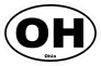 Ohio Oh Oval Sticker