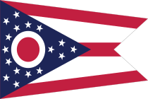Ohio Oh State Flag Sticker