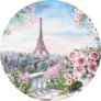 Oil Painting, Summer In Paris France Gentle City Landscape Sticker