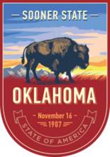 Oklahoma Banner Sticker