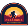 Oklahoma Bigfoot Sunset Sticker