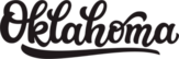 Oklahoma Calligraphy Sticker