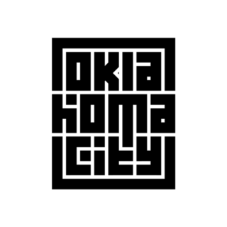 Oklahoma City Calligraphy Logo Sticker