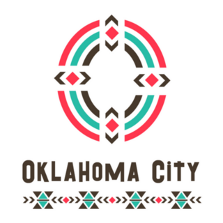Oklahoma City Lettering Illustration Sticker