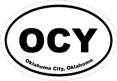 Oklahoma City, Oklahoma Oval Stickers
