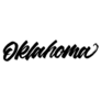 Oklahoma Lettering Calligraphy Sticker