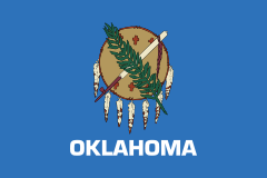 Oklahoma Ok State Flag Sticker