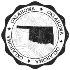 Oklahoma Outdoor Stamp Sticker