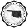 Oklahoma Outdoor Stamp Sticker