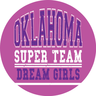 Oklahoma Super Team Dream Girls Illustration Sticker