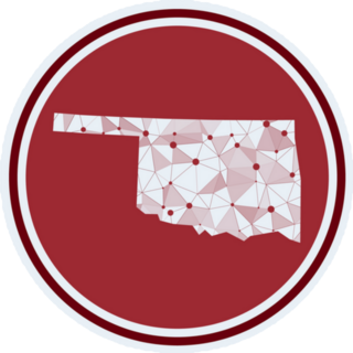 Oklahoma Trendy Tech Geometric Sticker