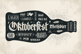 Oktoberfest Bottle Of Beer Sticker