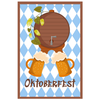 Oktoberfest Festive German Banner Sticker