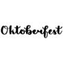 oktoberfest Hand Drawn Lettering In German Sticker