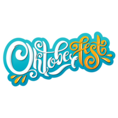 Oktoberfest Handwritten Lettering German Sticker