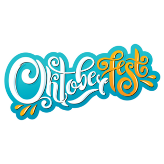 Oktoberfest Handwritten Lettering German Sticker