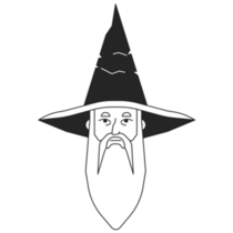 Old Bearded Wizard Sticker