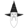 Old Bearded Wizard Sticker