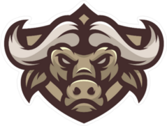 Old Buffalo Head Sticker