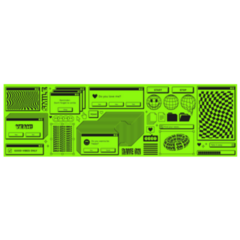 Old Computer Aesthetic Y2k Bright Green Sticker
