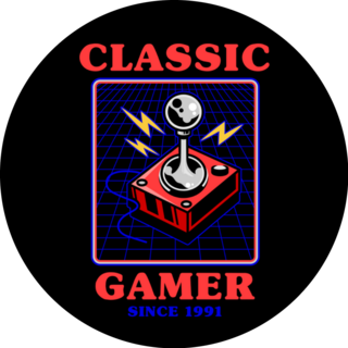 Old School Classic Gamer 90s Sticker 