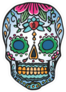 Old School Sugar Skull Sticker